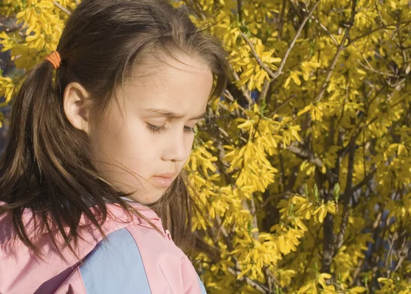 Menina preocupado — Fotografia de Stock