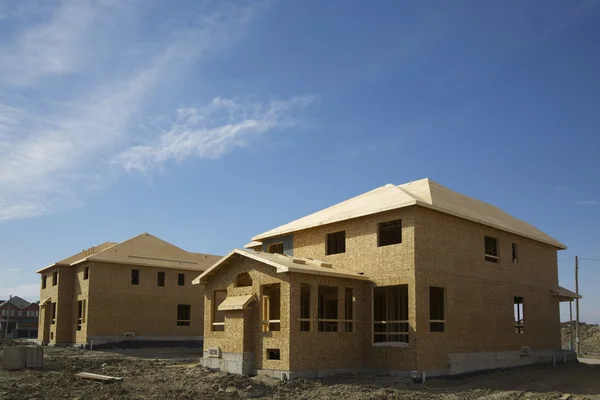 Casas em construção — Fotografia de Stock