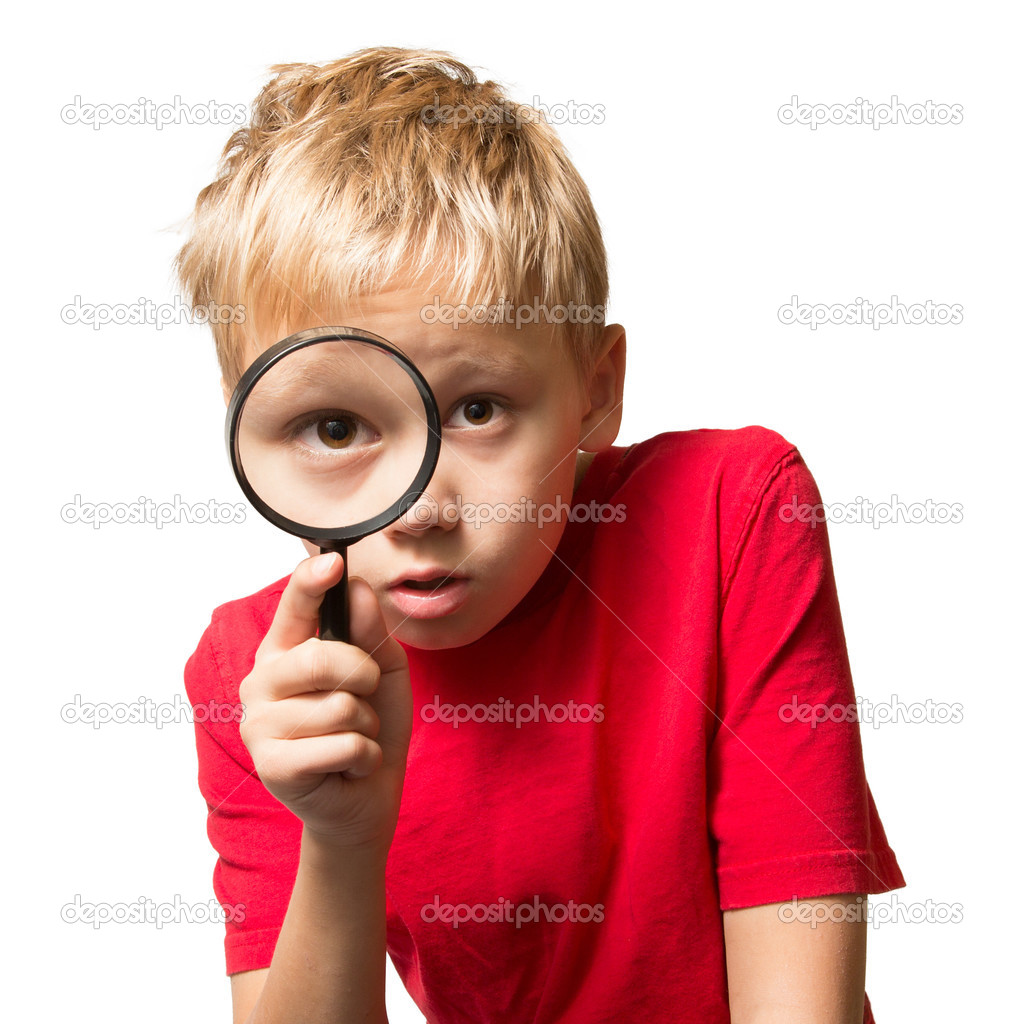Boy with Magnifier