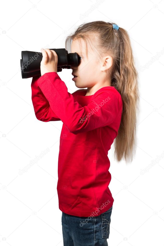 Girl with Binoculars