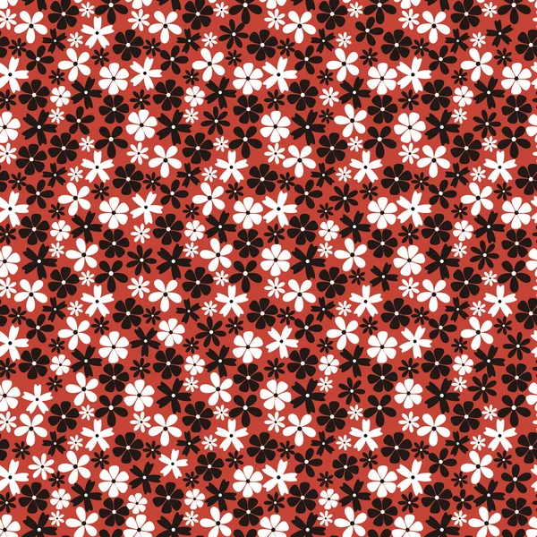 Nahtloses Muster mit kleinen Blüten — Stockvektor