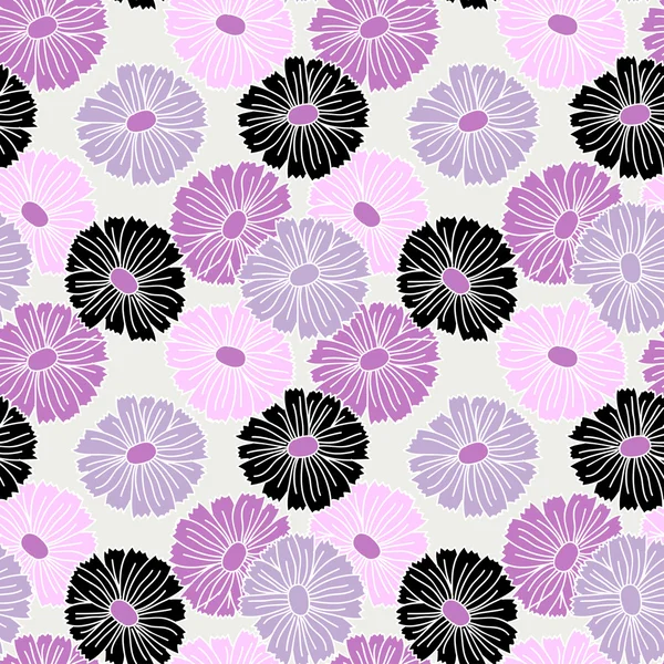 Floral vector seamless pattern — Stock Vector