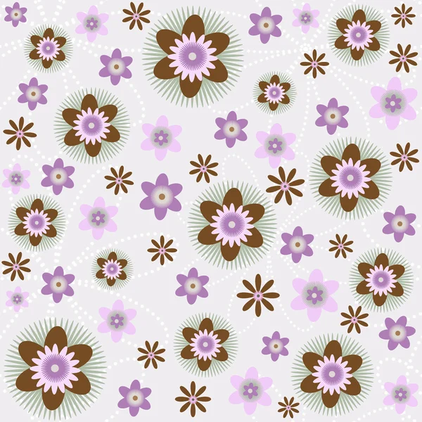 Modèle de fleur sans couture — Image vectorielle