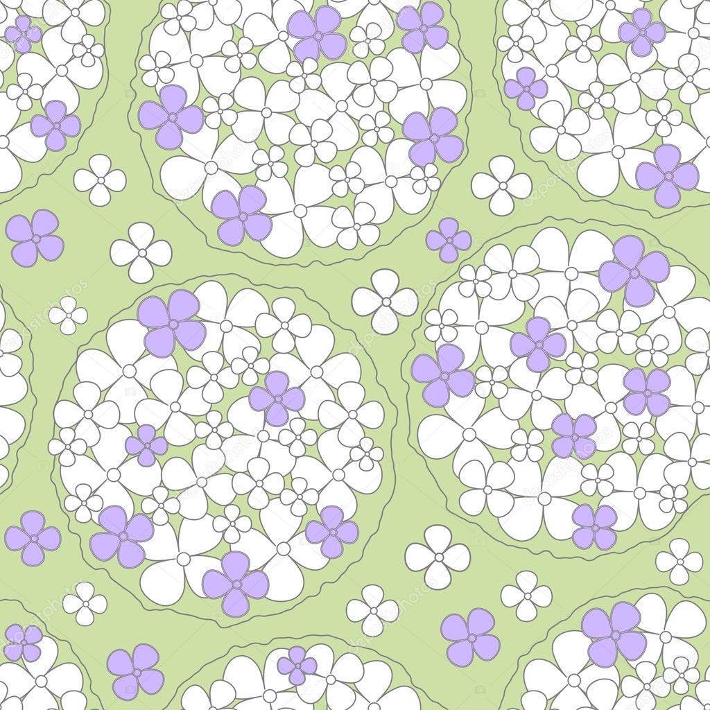 Abstract seamless background floral pattern