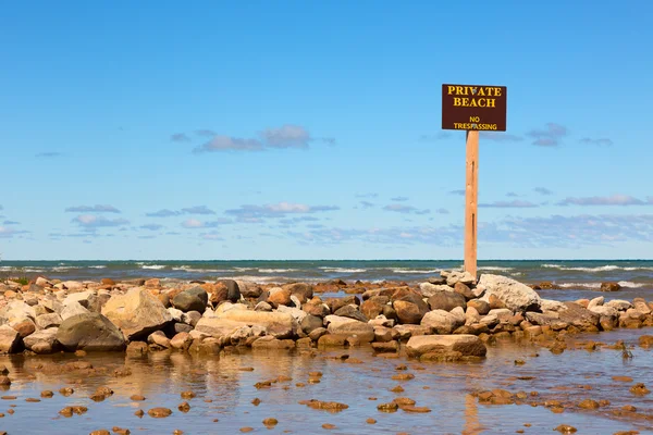 Praia privada — Fotografia de Stock