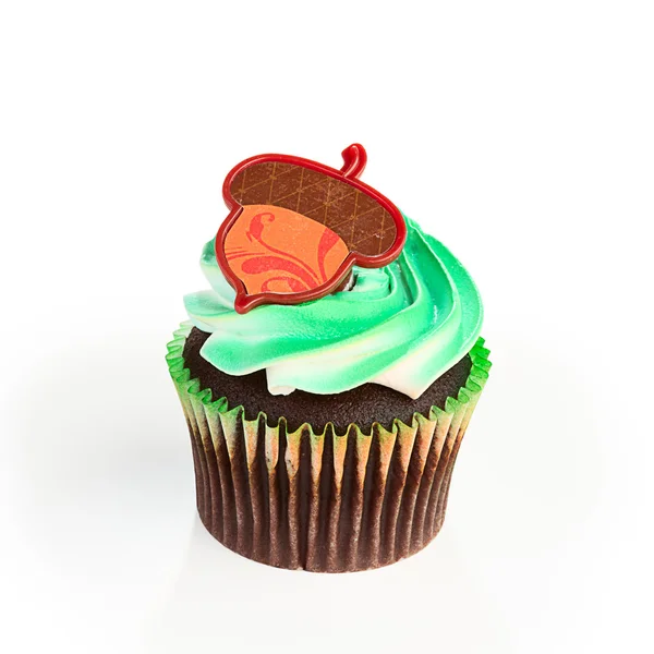 Cupcake and Acorn on Top — Stock Photo, Image