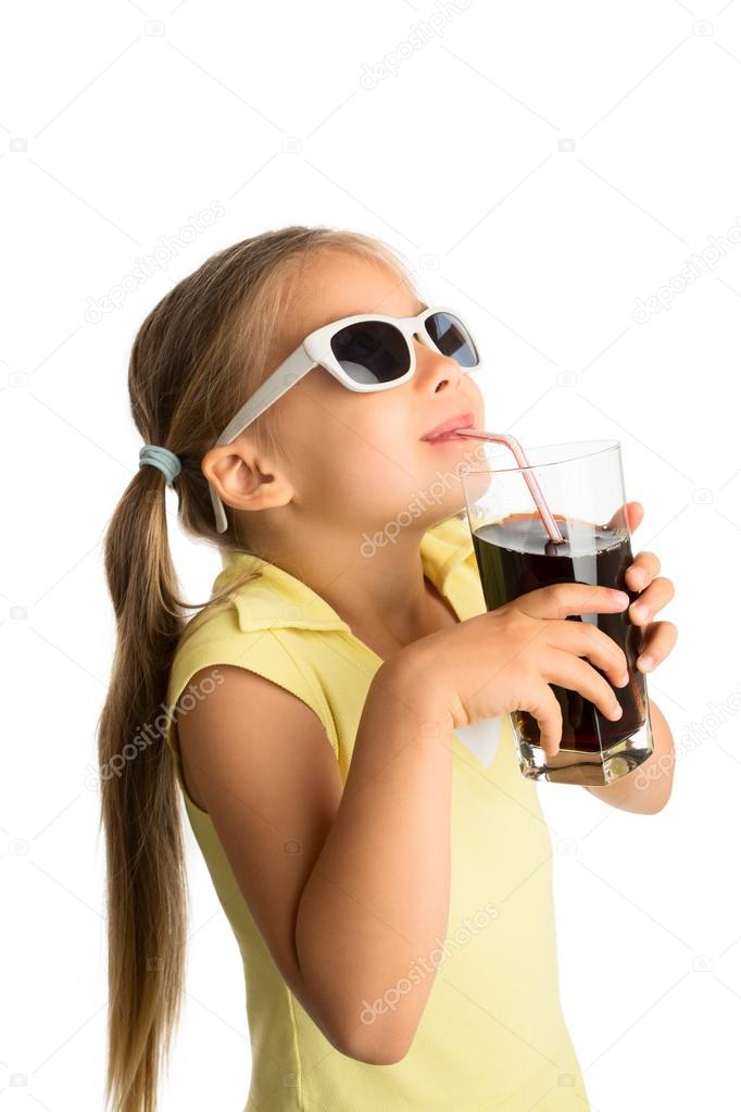 Girl Drinking Cola