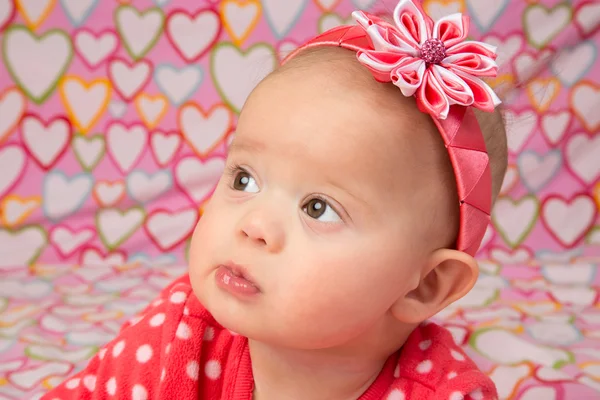 Baby Girl with Headband — Stock Photo, Image