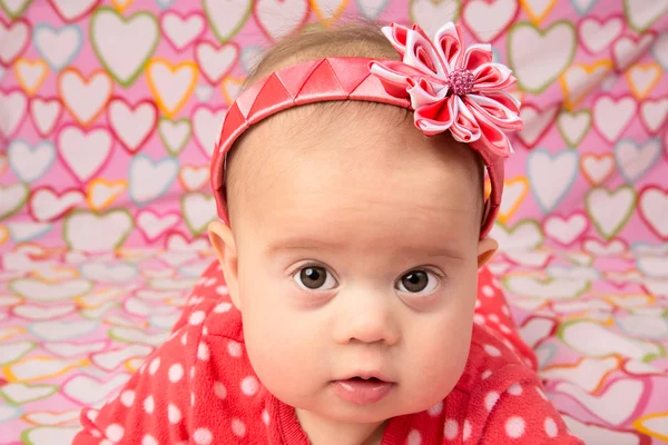 Baby Girl with Headband — Stock Photo, Image