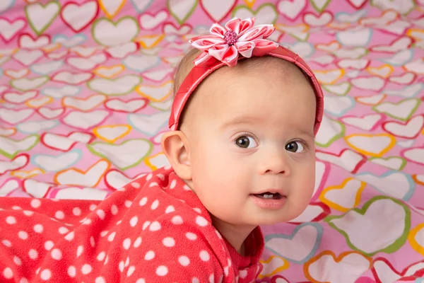Baby Girl with Headband — Stock Photo, Image