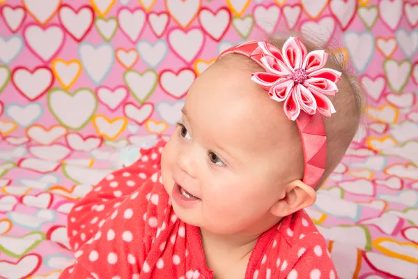 Baby Girl with Headband — Stock Photo, Image