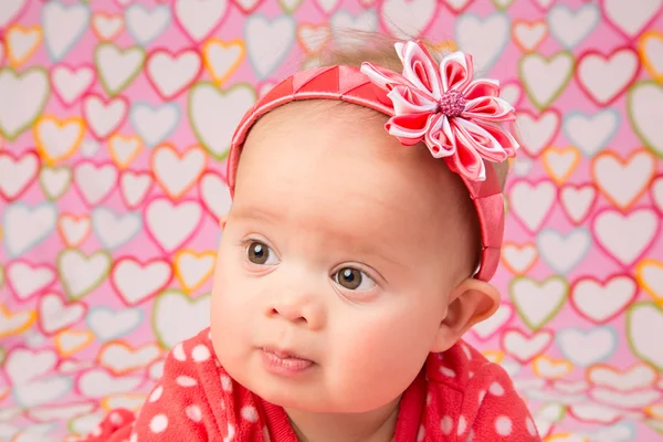 Baby Girl with Headband — Stock Photo, Image