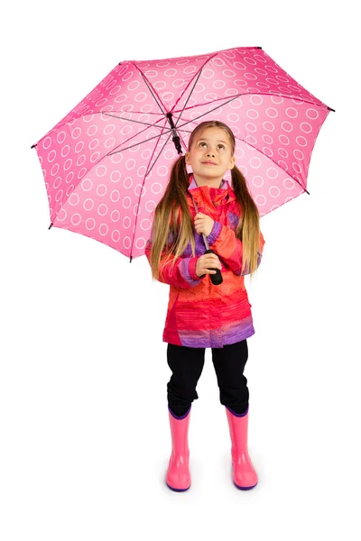 Fille avec parapluie — Photo