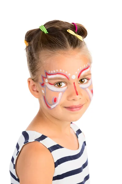 Girl With  Face Painting — Stock Photo, Image