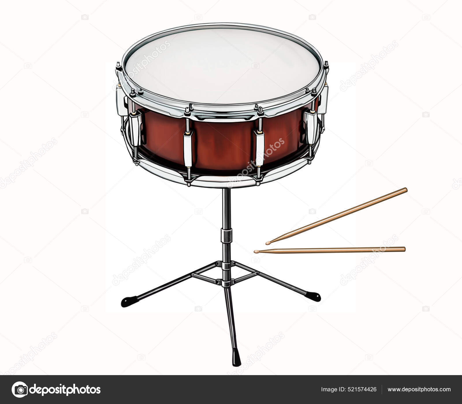사람의 심포니 관현악단의 타악기 현실적 백지에 고립된 — 스톡 사진 © Liliya.Butenko #521574426, image size:1600x1398