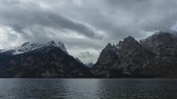 Jenny Lake Overlook. Grand Teton National Park — Stock Video