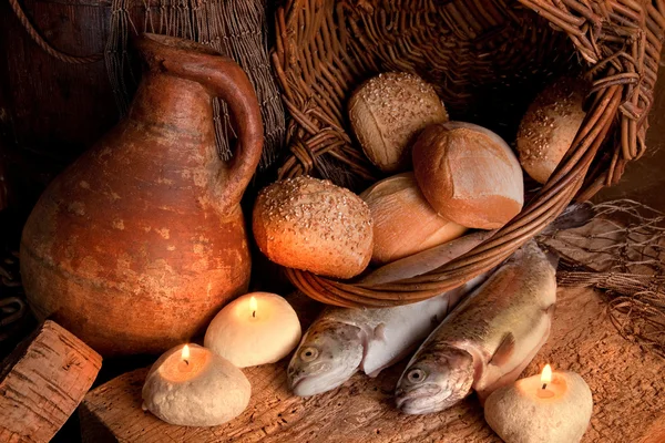 Ekmek ve Balık Mucizesi — Stok fotoğraf