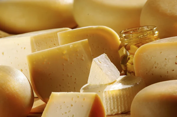 Various types of cheese — Stock Photo, Image