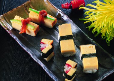 suşi pirinç ile balık