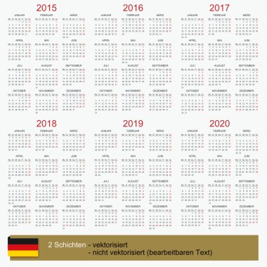 Takvim 2015-2020