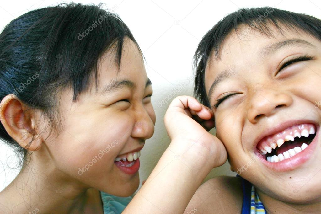 Two asian kids