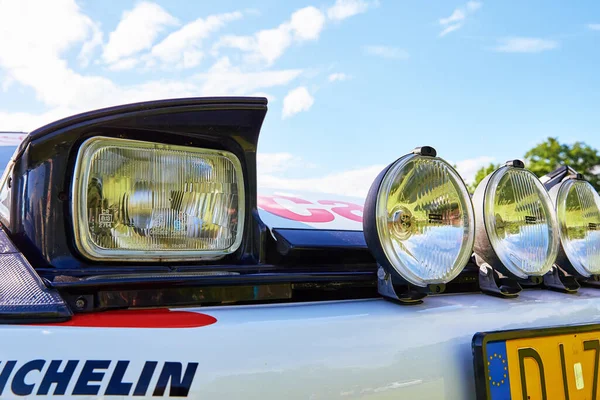 Detail Retro Toyota Celica Sport Car Rally Racing Katy Wroclawskie — Stock Photo, Image