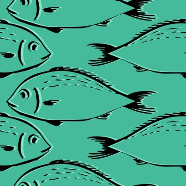 balıklar Dikişsiz desen