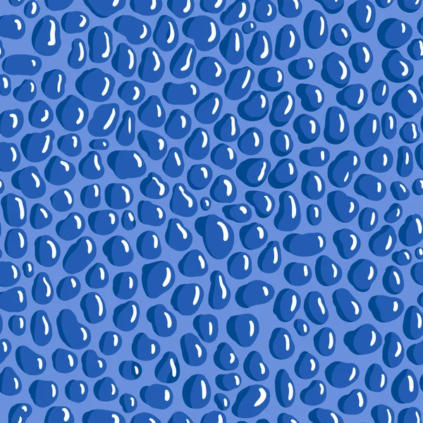 Vector seamless pattern with water drops — Stock Vector