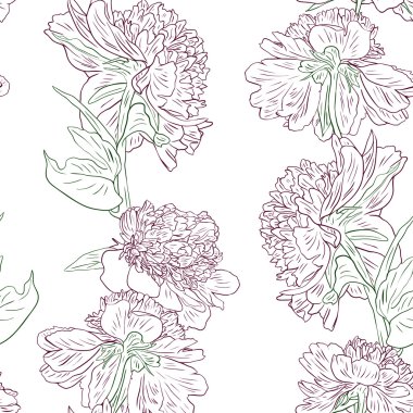 vektörsüz çiçek deseni