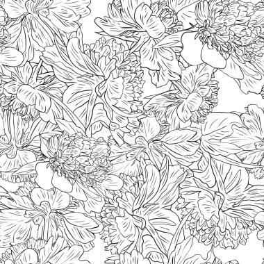 vektörsüz çiçek deseni