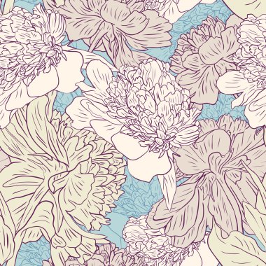 vektörsüz çiçek deseni