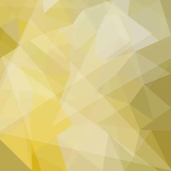 Fond géométrique jaune abstrait avec polygones triangulaires — Image vectorielle