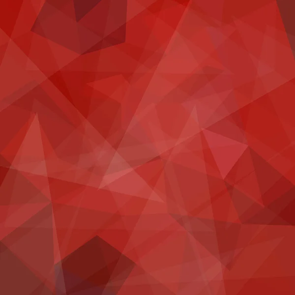 Fondo geométrico rojo abstracto con polígonos triangulares — Vector de stock