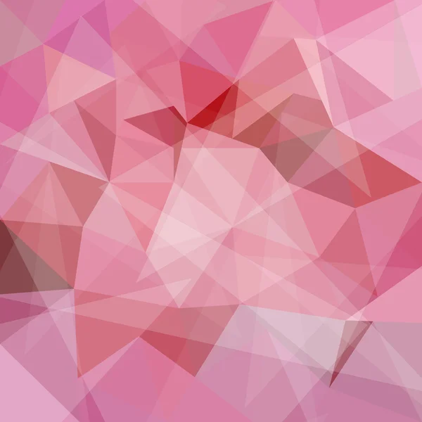 Fond abstrait géométrique rose avec polygones triangulaires — Image vectorielle