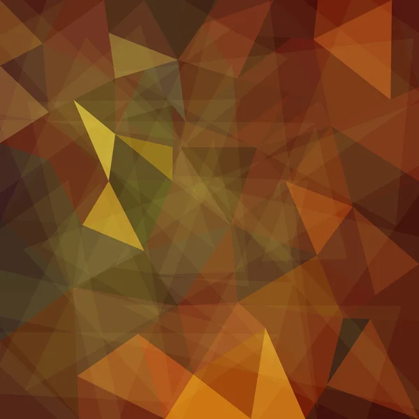 Fondo geométrico marrón abstracto con polígonos triangulares — Vector de stock