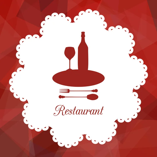 Symbol of restaurant — Stock Vector