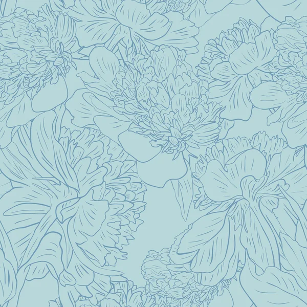 Vector patrón floral sin costura — Archivo Imágenes Vectoriales