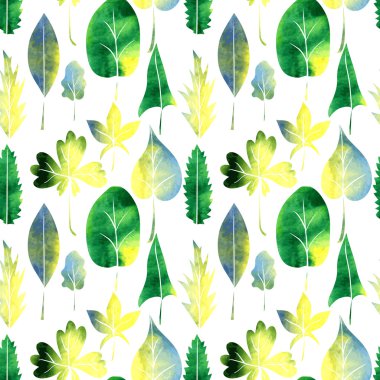 Dikişsiz vektör suluboya desenle bırakır