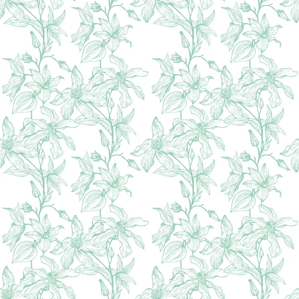 Vintage vecteur floral motif sans couture — Image vectorielle