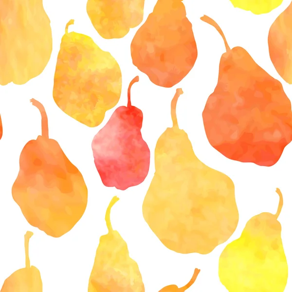 梨のベクトルシームレスパターン — ストックベクタ