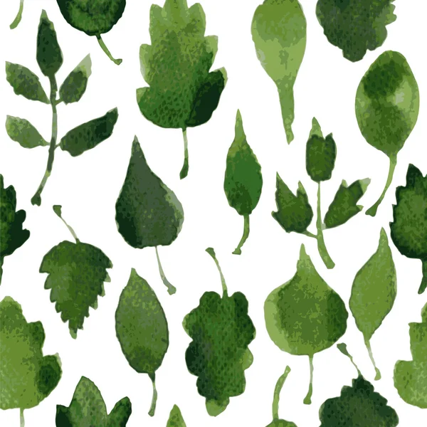 葉とベクトルシームレスパターン — ストックベクタ