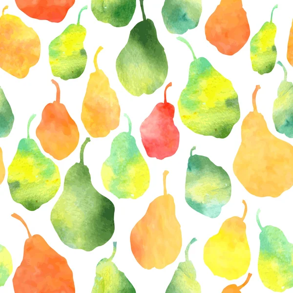 梨のベクトルシームレスパターン — ストックベクタ