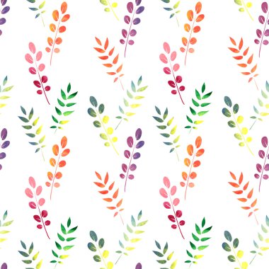 vektör sorunsuz suluboya desenle bırakır