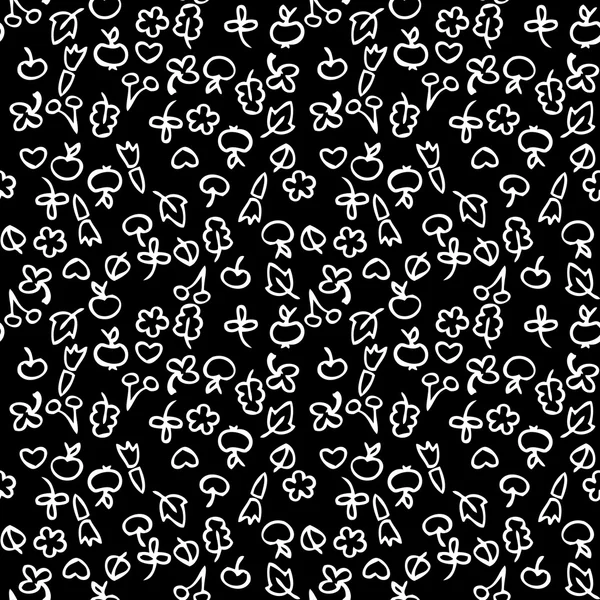 Doodle vector seamless pattern — Stock Vector