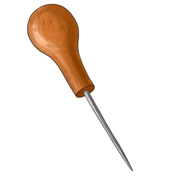 Beyaz arkaplanda dikişler çiziliyor