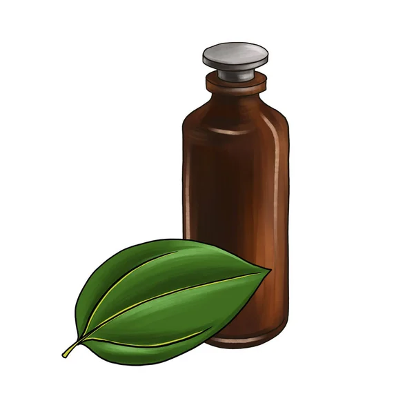 Dibujo de aceite esencial de canela — Foto de Stock