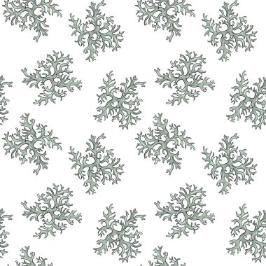 Meşe yosunlu kusursuz desen