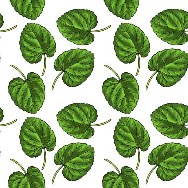 Viyola yaprağıyla kusursuz desen