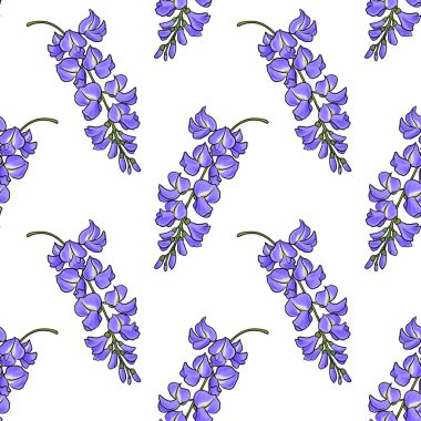 Salkımın çiçekleriyle kusursuz desen