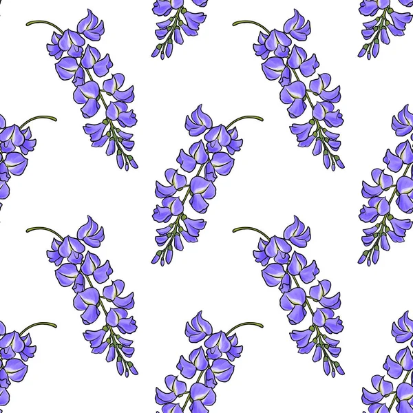 Salkımın çiçekleriyle kusursuz desen